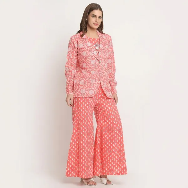 Women_Pink_Block_Printed_Blazer_And_Palazzo_Coord_Set