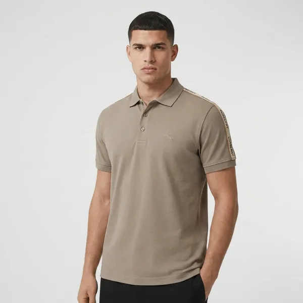 Men_Soft_Fawn_Polo_T_Shirt_With_Sleeve_Tape_Detail