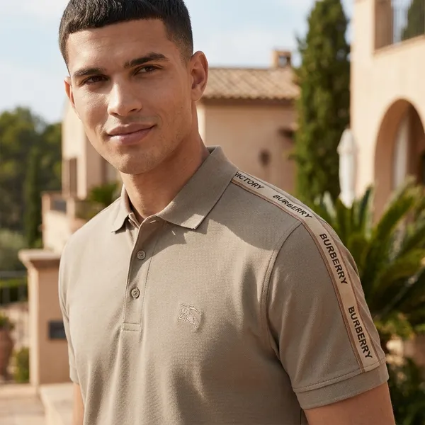 Men_Soft_Fawn_Polo_T_Shirt_With_Sleeve_Tape_Detail
