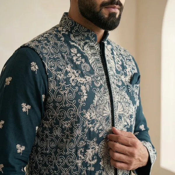 Men_Embroidered_Ethnic_Kurta_With_Intricate_White_Thread_Work