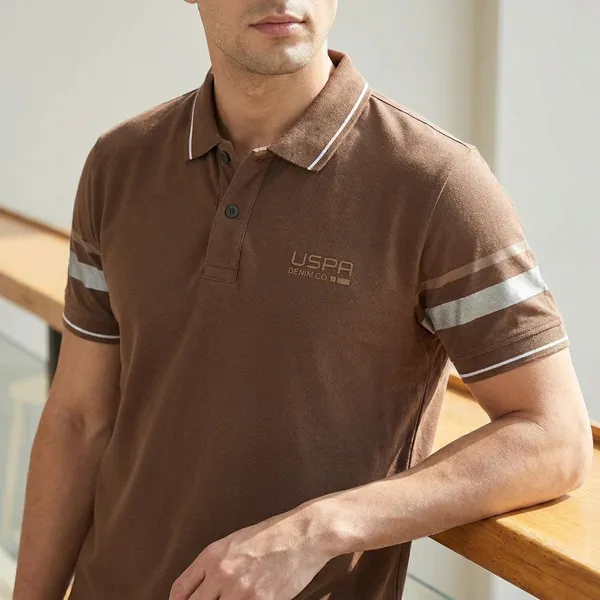 Usb_Dental_Care_Brown_Polo_T_Shirt