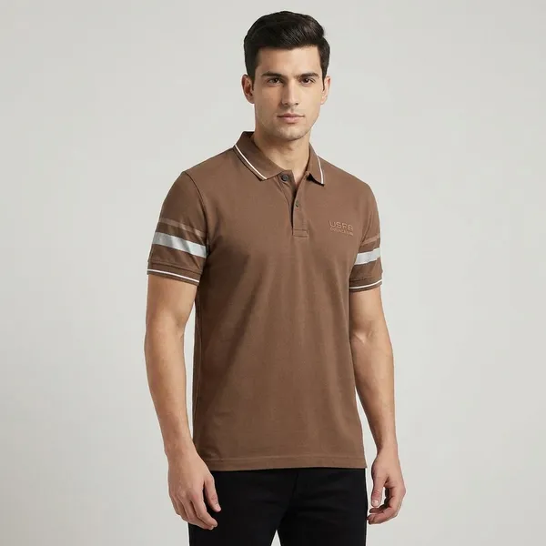 Usb_Dental_Care_Brown_Polo_T_Shirt