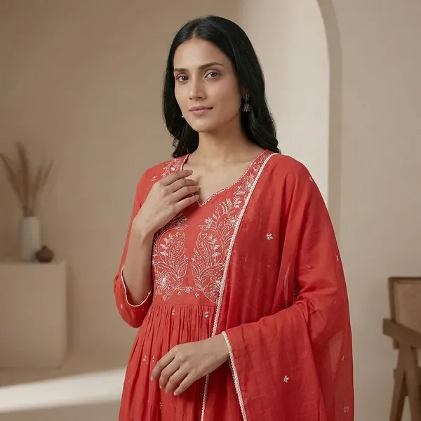 Coral_Pink_Embroidered_Anarkali_Suit_Set_With_Dupatta