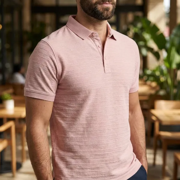 Men_Light_Pink_Textured_Polo_T_Shirt