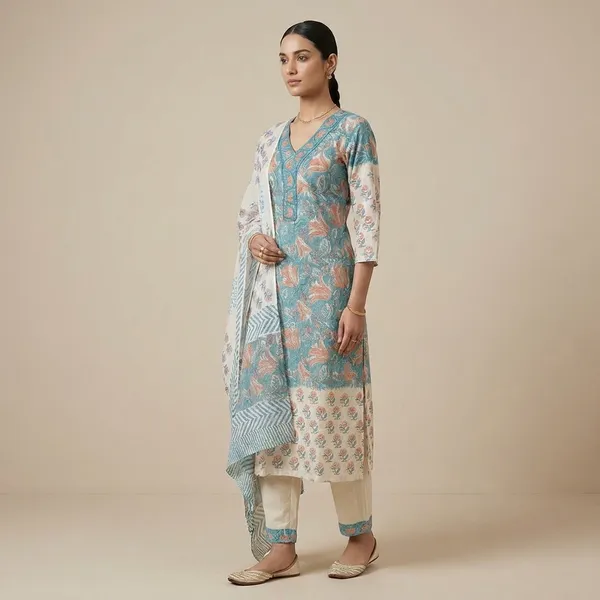 Rama_Orange_Ethnic_Printed_Salwar_Suit_Set_With_Dupatta