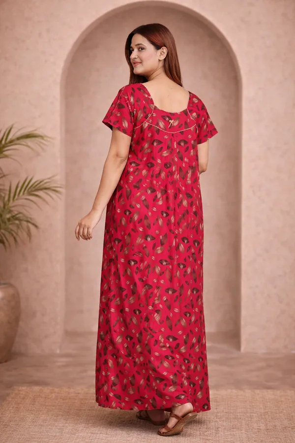 D_Vastra_Pink_Cotton_Nighty_For_Women