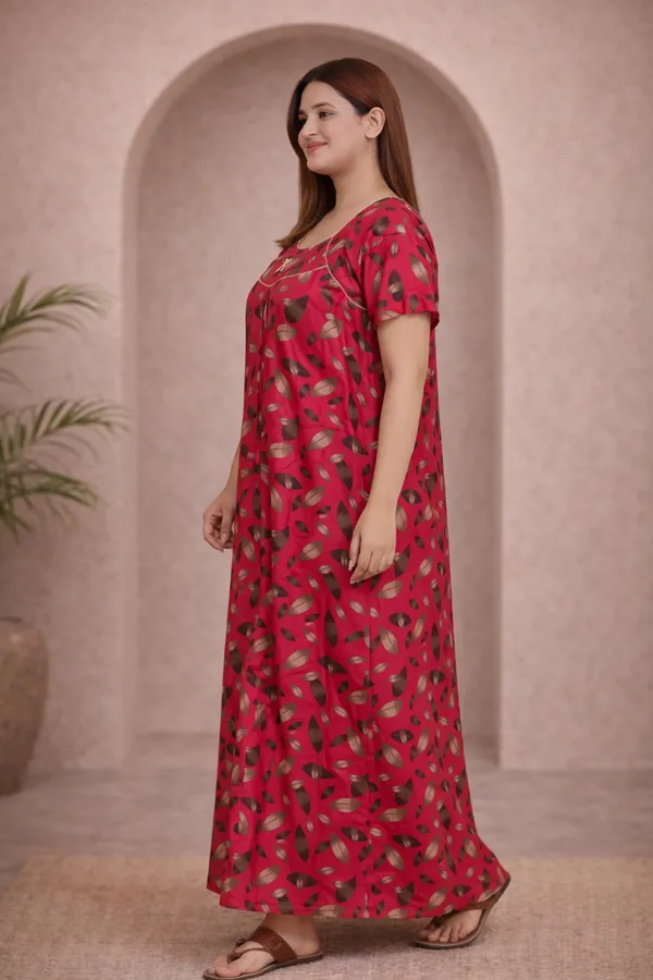 D_Vastra_Pink_Cotton_Nighty_For_Women