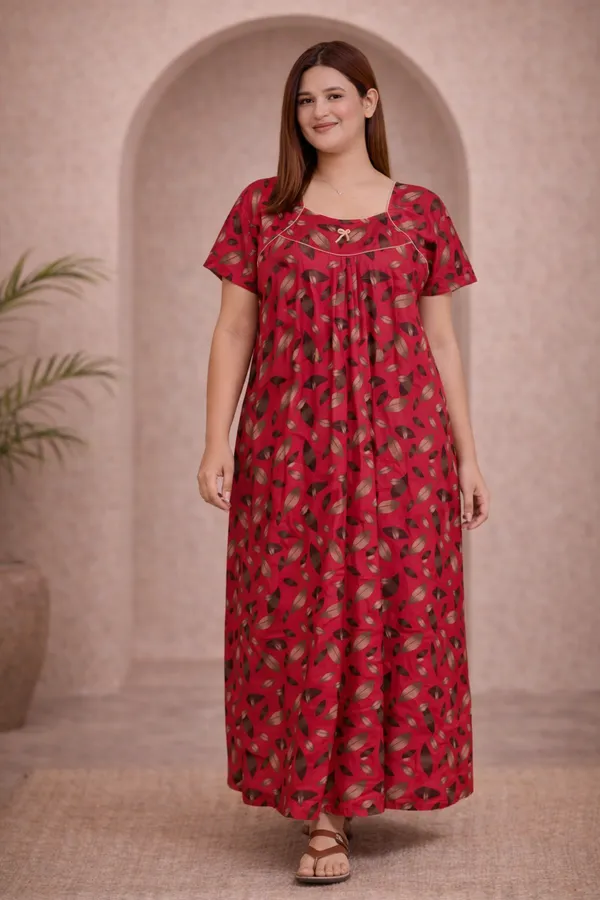 D_Vastra_Pink_Cotton_Nighty_For_Women