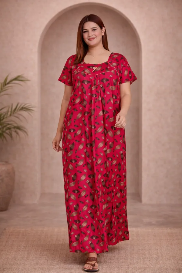 D_Vastra_Pink_Cotton_Nighty_For_Women