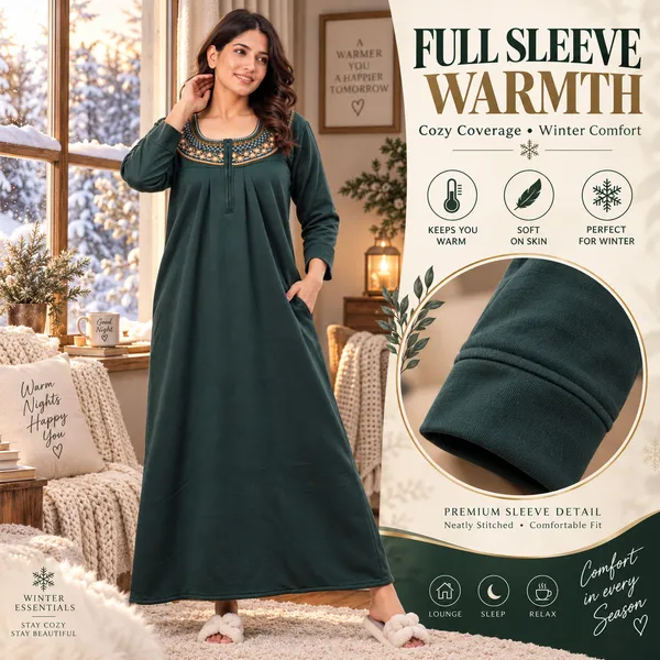 Cozy_Zipper_Fleece_Nighty_for_Women_|_Soft,_Warm_&_Comfortable_Winter_Nightwear_❄️✨