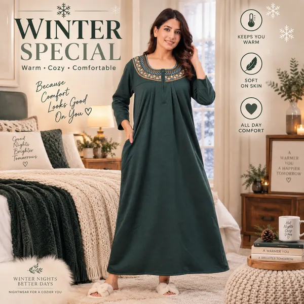 Cozy_Zipper_Fleece_Nighty_for_Women_|_Soft,_Warm_&_Comfortable_Winter_Nightwear_❄️✨