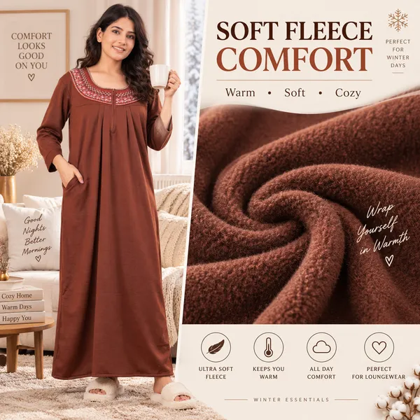 Cozy_Zipper_Fleece_Nighty_for_Women_|_Soft,_Warm_&_Comfortable_Winter_Nightwear_❄️✨