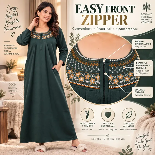 Cozy_Zipper_Fleece_Nighty_for_Women_|_Soft,_Warm_&_Comfortable_Winter_Nightwear_❄️✨