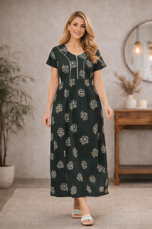 Kiara's_Favorite_Zipper_Green_Nighty_