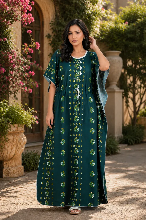 Dvastra_sTrands_Printed_Pure_Cotton_Women_Kaftan
