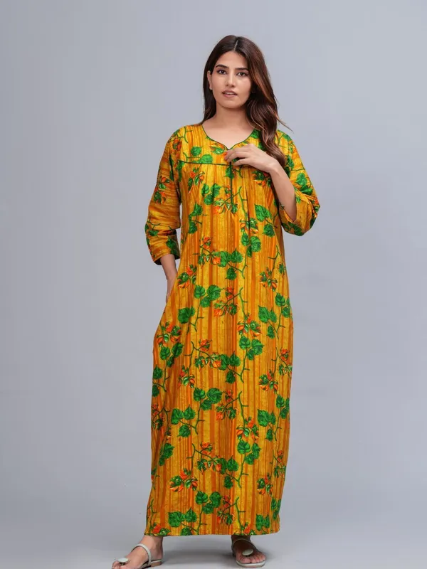 D_Vastra_Floral_Cotton_Nighty_Zipper_Full_Sleeves