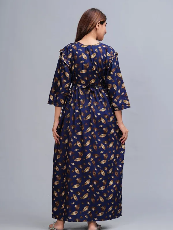 D_Vastra_Blue_Cotton_Nighty_For_Women