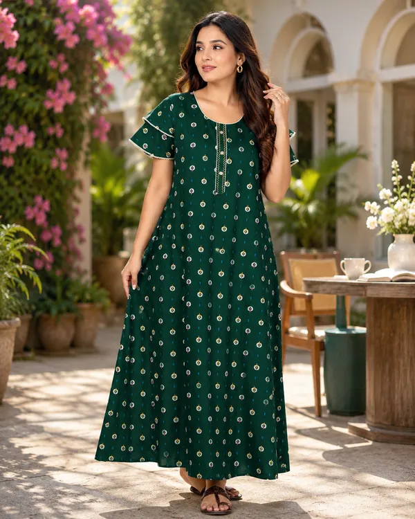Premium_Women's_Cotton_Nighty_|_Elegant_Printed_Full_Length_Night_Gown_|_Soft,_Lightweight_&_Breathable_Home_Wear