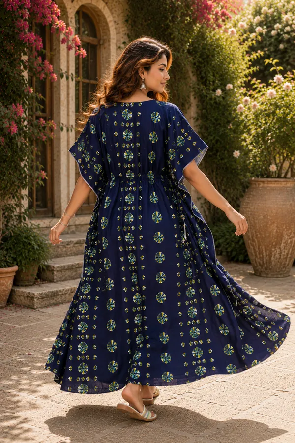 Dvastra_sTrands_Printed_Pure_Cotton_Women_Kaftan