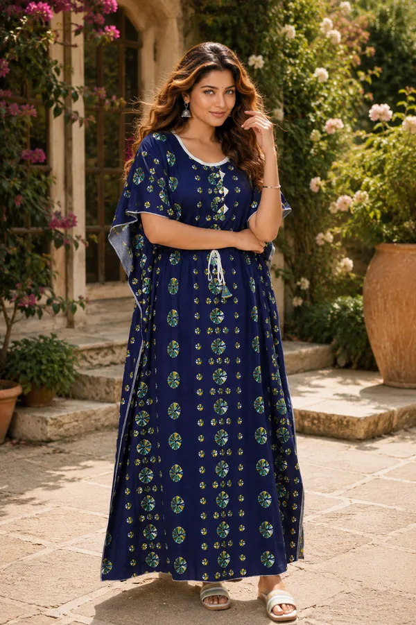 Dvastra_sTrands_Printed_Pure_Cotton_Women_Kaftan