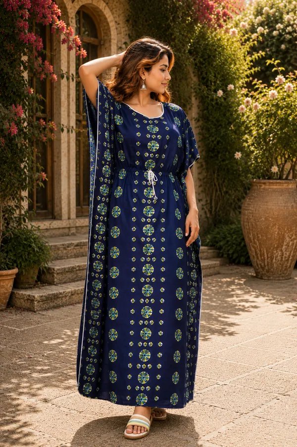 Dvastra_sTrands_Printed_Pure_Cotton_Women_Kaftan
