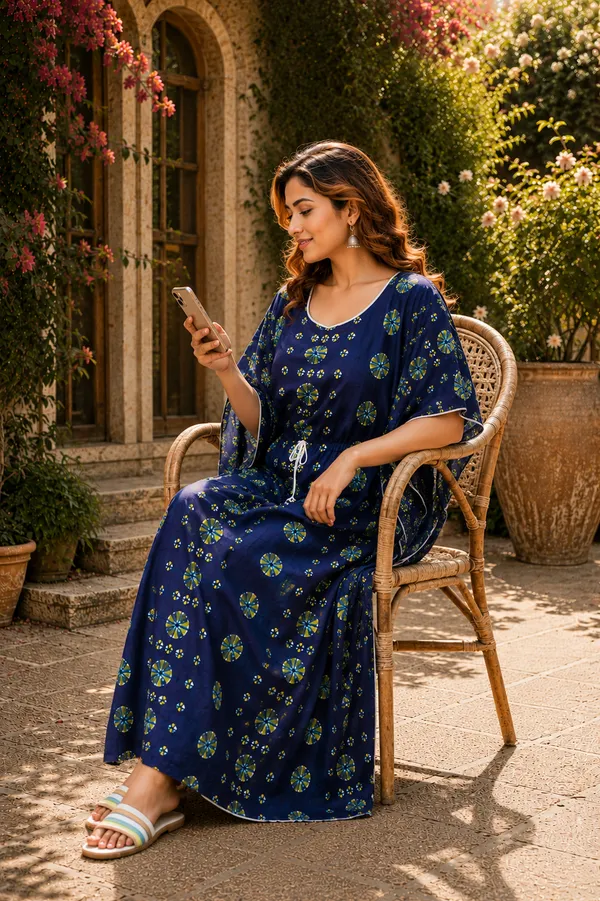 Dvastra_sTrands_Printed_Pure_Cotton_Women_Kaftan