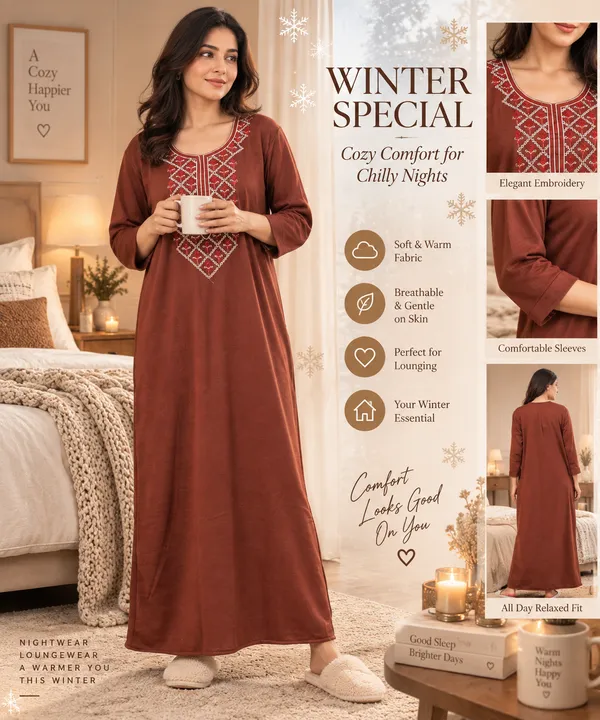 Winter_Warmth_Fleece_Nighty_|_Super_Soft_&_Cozy_Nightwear_for_Women
