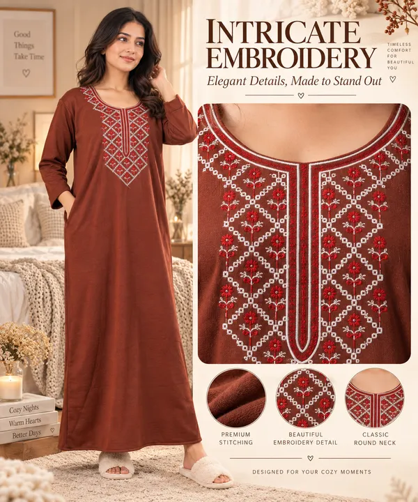 Winter_Warmth_Fleece_Nighty_|_Super_Soft_&_Cozy_Nightwear_for_Women