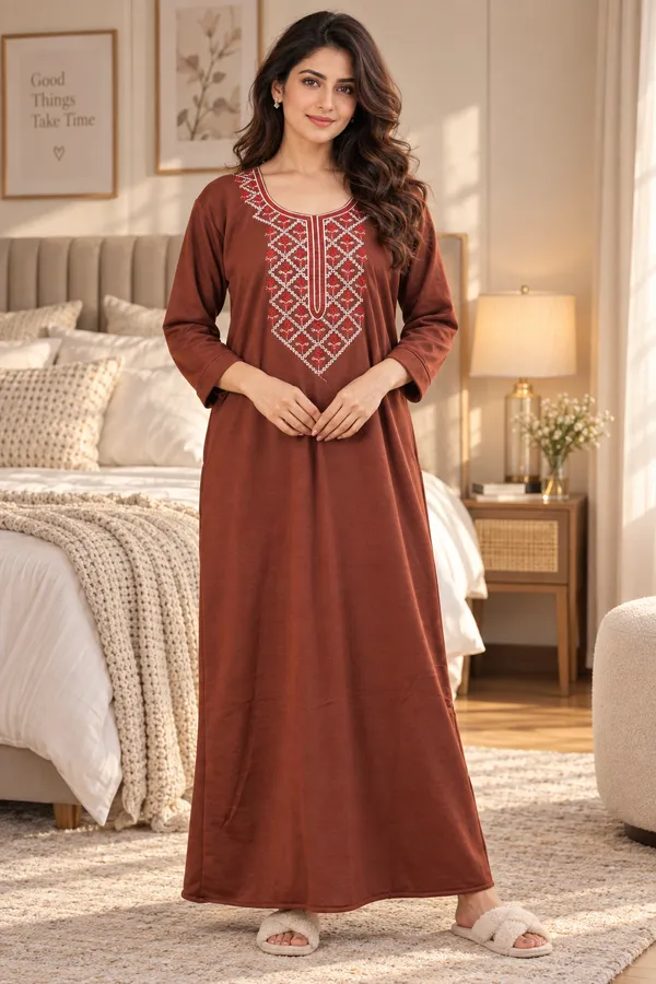 Winter_Warmth_Fleece_Nighty_|_Super_Soft_&_Cozy_Nightwear_for_Women