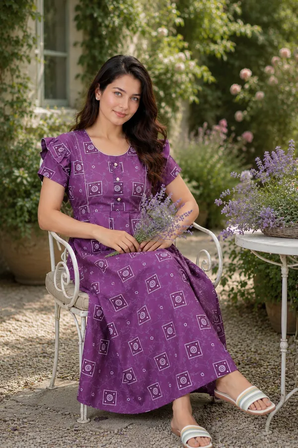 D_Vastra_Purple_Cotton_Nighty_For_Women