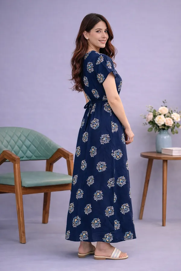 D_Vastra_Navy_Blue_Cotton_Nighty_For_Women