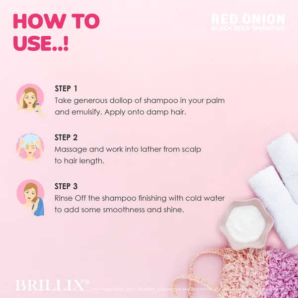 BRILLIX_RED_ONION_BLACK_SEED_SHAMPOO_-_for_Hair_Fall_Control,_Restore_Shine,_Softness_&_hair_Strength_-_300_ml