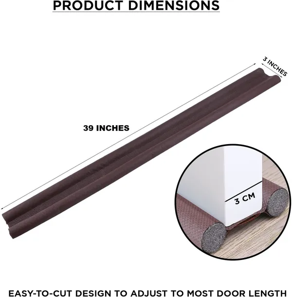 BRILLIX_Door_Mounted_Door_Stopper_Door_Bottom_Sealing_Strip_Guard_For_Home/Office_(39_Inch)_(Pack_Of_4)_Door_Mounted_Door_Stopper