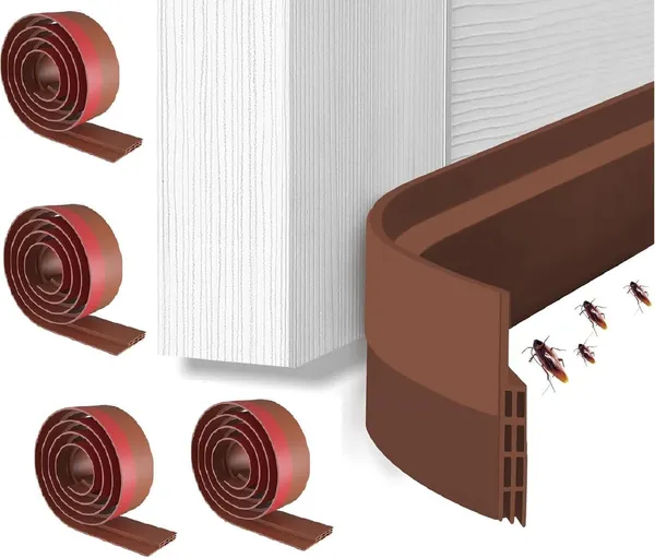 BRILLIX_Heavy_Duty_Rubber_Door_Seal_Strip_|_Door_Bottom_Seal_Strip(39_Inch)(Pack_Of_4)_Transparent_Door_Bottom_Guard_|_Waterproof_Draft_Stopper_For_Doors_Door_Mounted_Door_Stopper