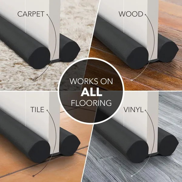 BRILLIX_Door_Bottom_Sealing_Strip_Guard_For_Home/Office_(39_Inch)_Adjustable_Door_Draft_Blocker_Insulator_Isolation_The_Light_Washable_Door_Mounted_Door_Stopper_Pack_Of_2_(Black)