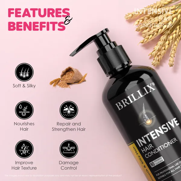 BRILLIX_Keratin_Protein_Shampoo_300_Ml_+_Intensive_Hair_Conditioner_200_Ml_(500_Ml)