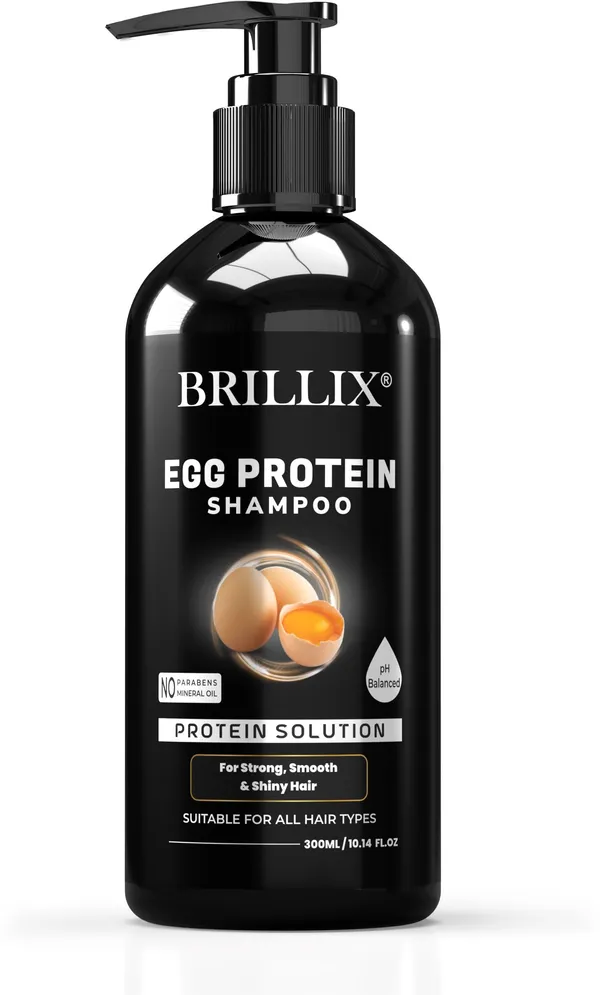 BRILLIX_EGG_PROTEIN_SHAMPOO_-_For_Long,_Strong,_Moisturizing_&_Shiny_Hair,_300_ml