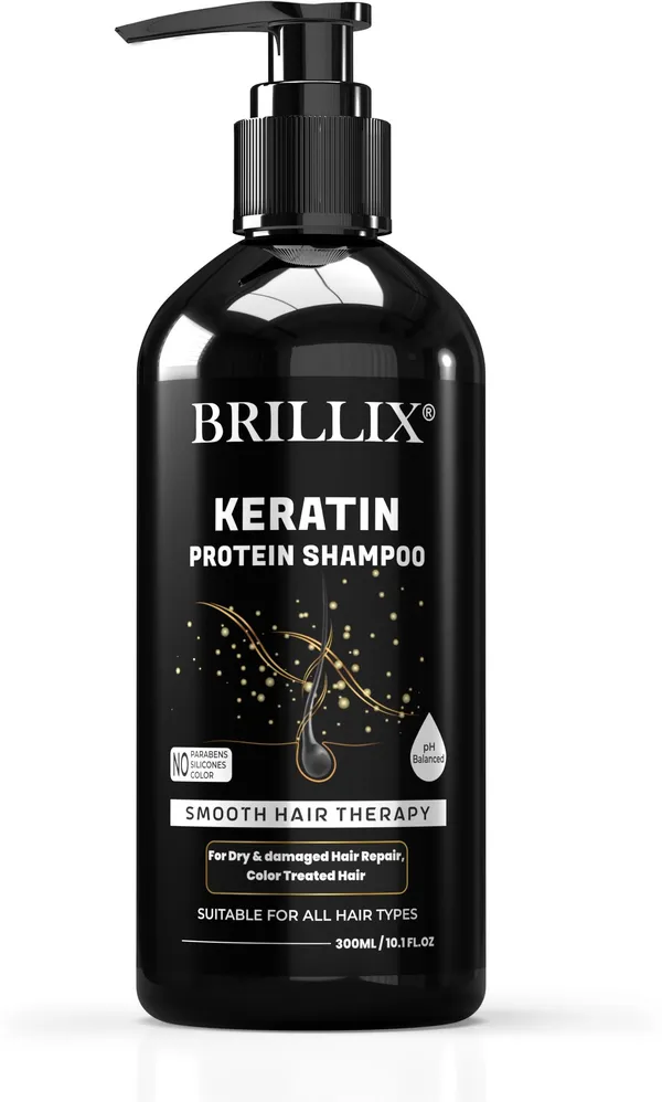 BRILLIX_KERATIN_PROTEIN_SHAMPOO	-_For_Smooth_Hair_Therapy,_Dry_&_Damaged_Hair_Repair,_Suitable_for_Natural_and_Color_Treated_Hair__-300_ml