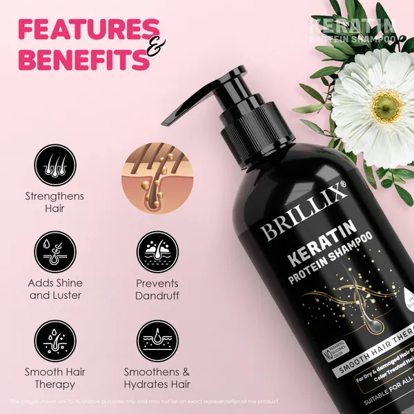 BRILLIX_KERATIN_PROTEIN_SHAMPOO	-_For_Smooth_Hair_Therapy,_Dry_&_Damaged_Hair_Repair,_Suitable_for_Natural_and_Color_Treated_Hair__-300_ml