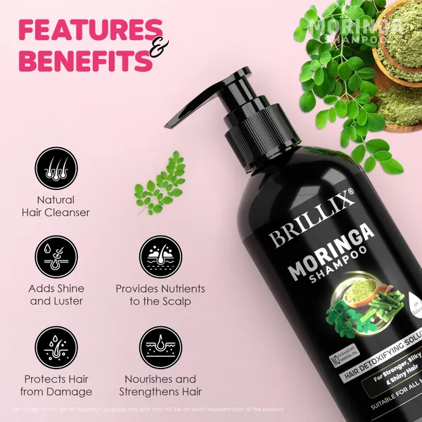 BRILLIX_MORINGA_SHAMPOO_-_For_Stronger,_Silky_&_Shiny_Hair,_300_ml