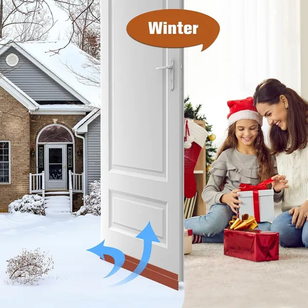 BRILLIX_Heavy_Duty_Rubber_Door_Seal_Strip_|_Door_Bottom_Seal_Strip(39_Inch)(Pack_Of_4)_Transparent_Door_Bottom_Guard_|_Waterproof_Draft_Stopper_For_Doors_Door_Mounted_Door_Stopper