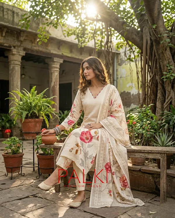 Floral_Cotton_Kurti_Set
