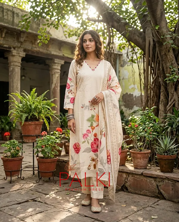 Floral_Cotton_Kurti_Set