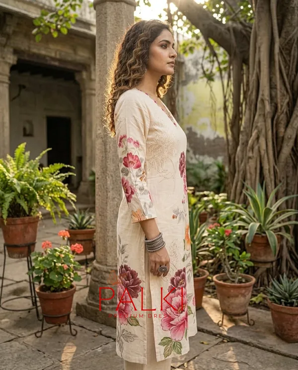 Floral_Cotton_Kurti_Set