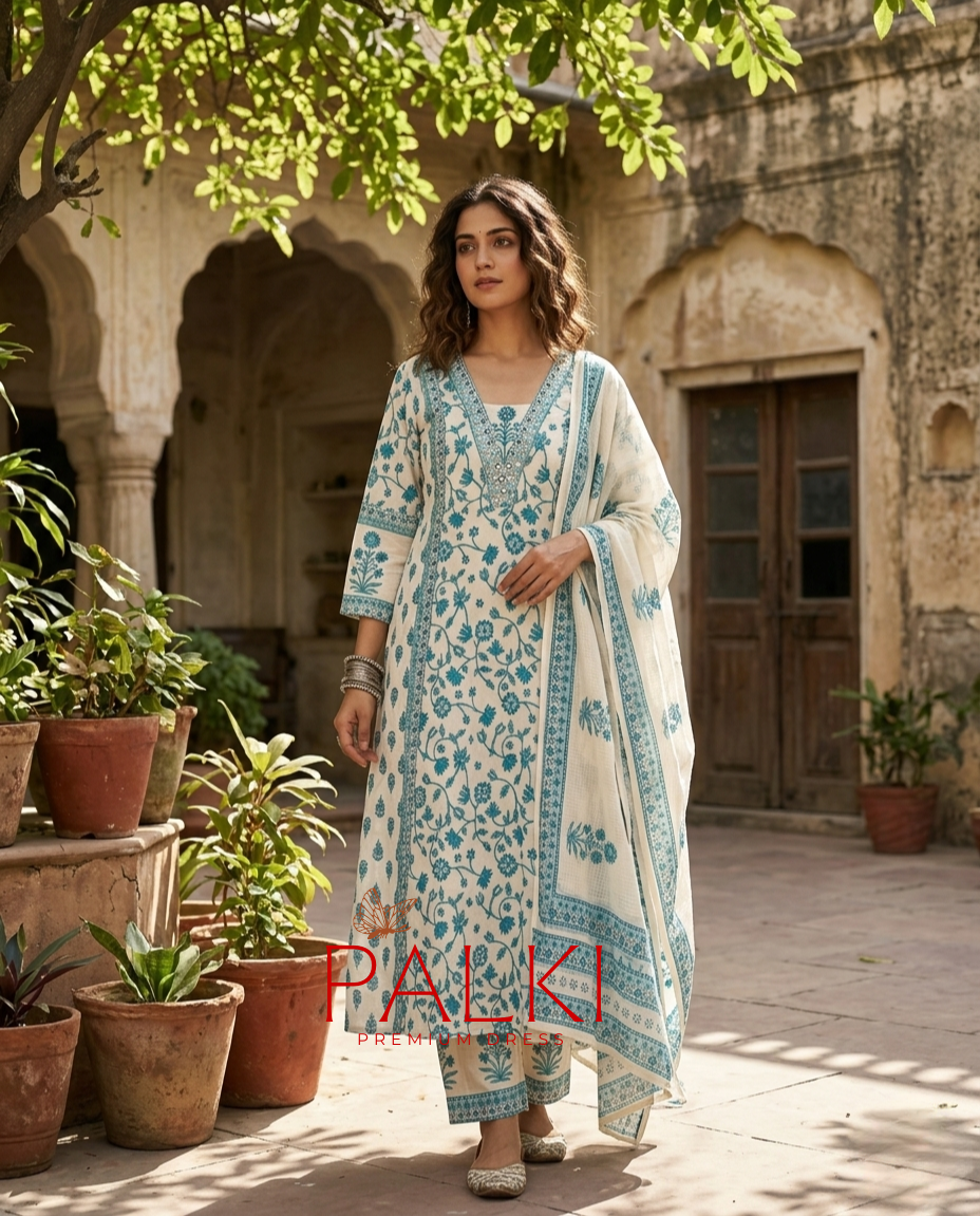 Anarkali_Cotton_Kurti_Set