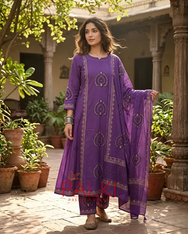 Anarkali_Cotton_Kurti_Set
