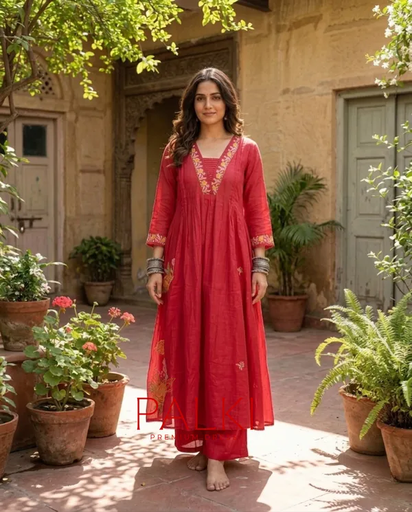 Anarkali_Cotton_Kurti_Set