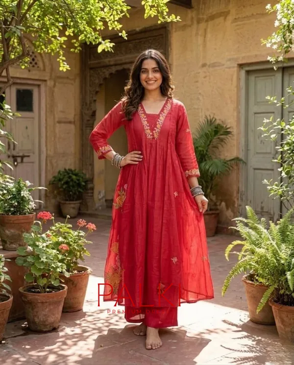 Anarkali_Cotton_Kurti_Set
