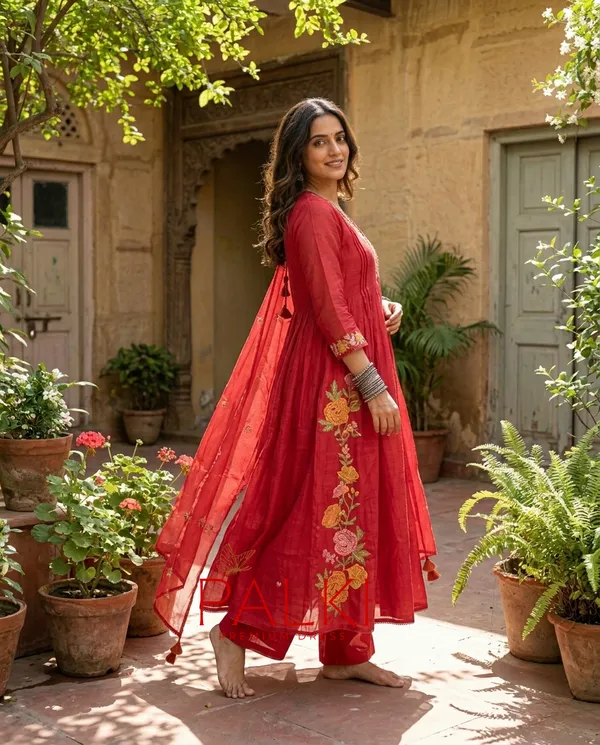 Anarkali_Cotton_Kurti_Set