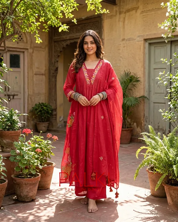 Anarkali_Cotton_Kurti_Set
